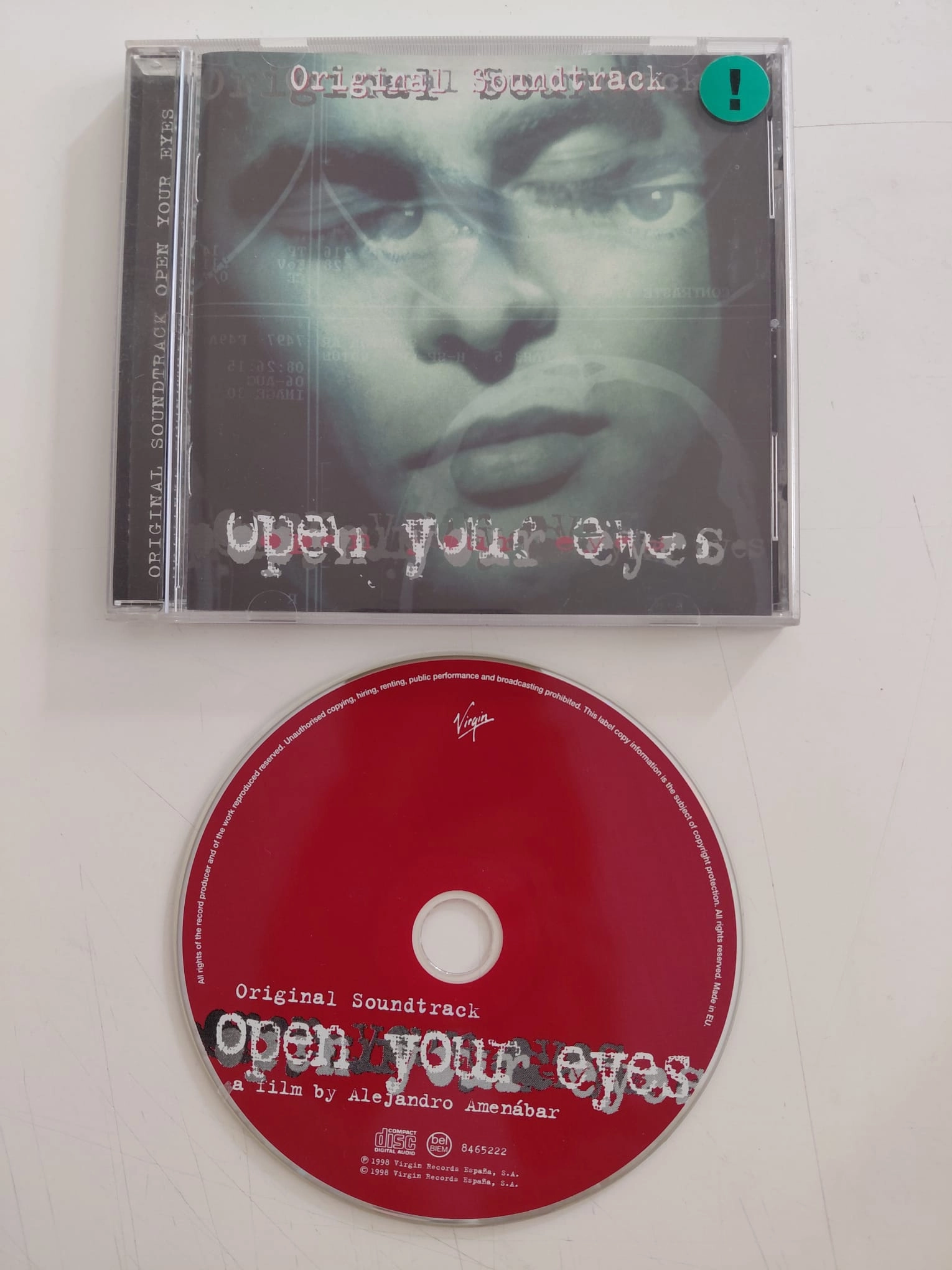 Open Your Eyes ( Soundtrack ) – 1998  Avrupa  Basım - CD Albüm-2.el