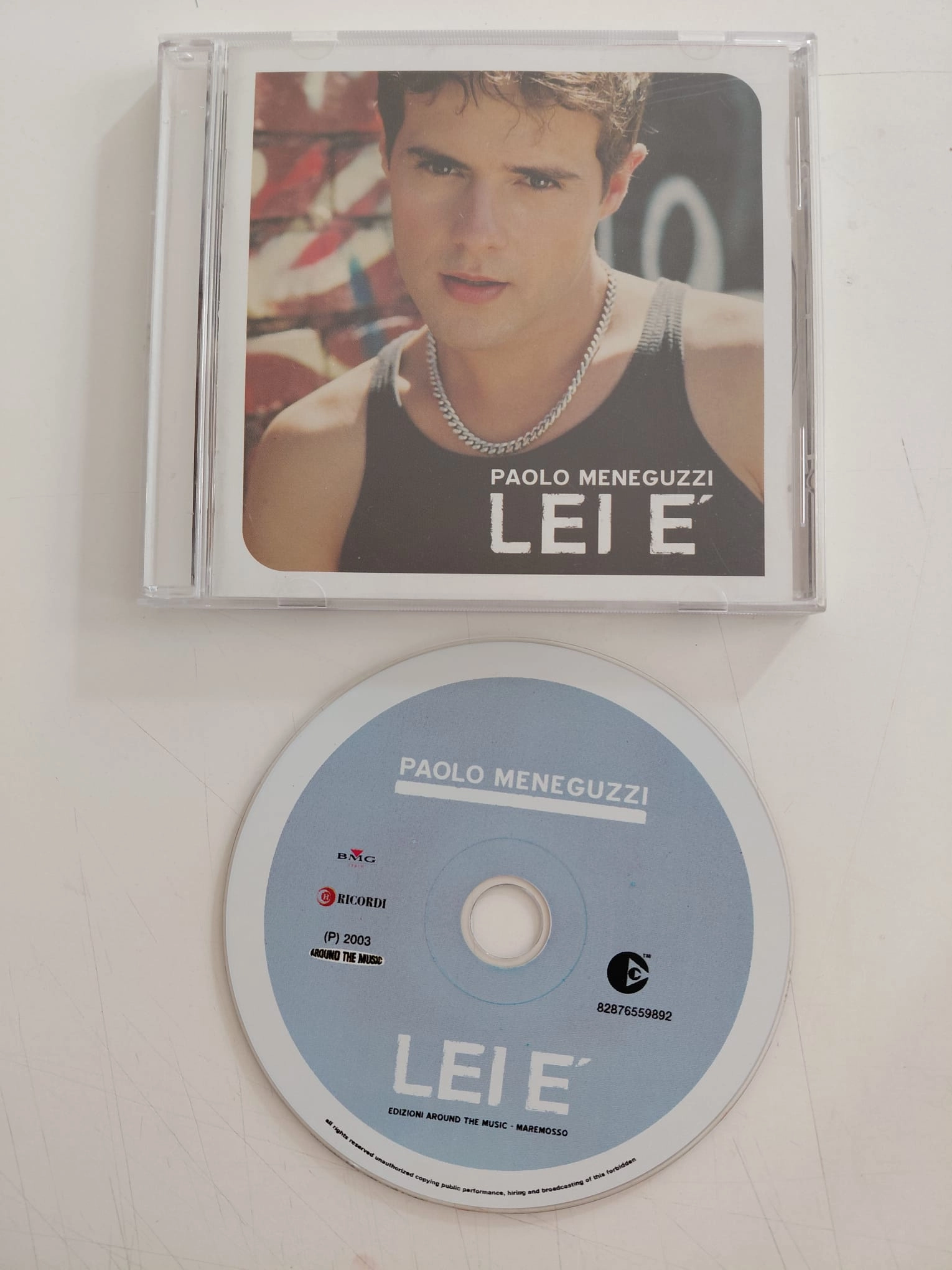 Paolo Meneguzzi – Lei È – 2003 İtalya Basım - CD Albüm-2.el
