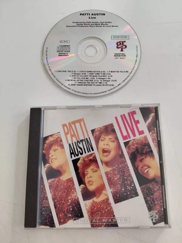 Patti Austin  – Live – 1993 Almanya Basım - CD Albüm-2.el
