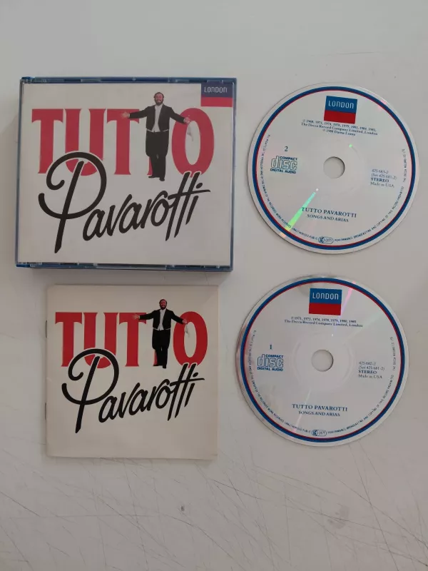 Luciano Pavarotti  – Tutto Pavarotti – 1989  USA  Basım - 2xCD Albüm-2.el