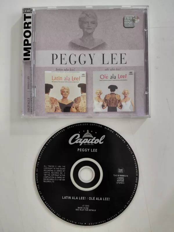 Peggy Lee – Latin Ala Lee! / Olé Ala Lee – 1997 İngiltere  Basım - CD Albüm-2.el