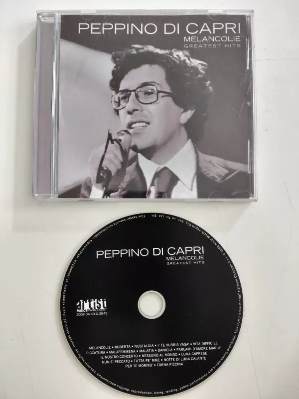 Peppino Di Capri – Melancolie Greatest Hits – 2008  Türkiye  Basım - CD Albüm-2.el